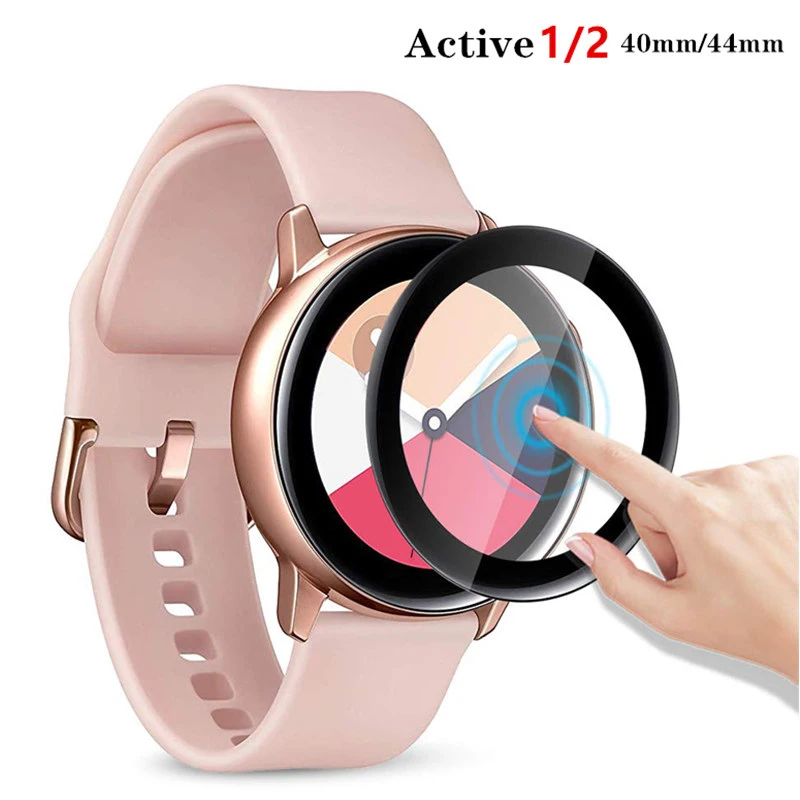 Закаленное стекло для Samsung Galaxy Watch Active 2 44 мм 40 мм Gear S3 Frontier/S2/Sport 46 мм/42 мм 3D HD полноэкранная защитная пленка