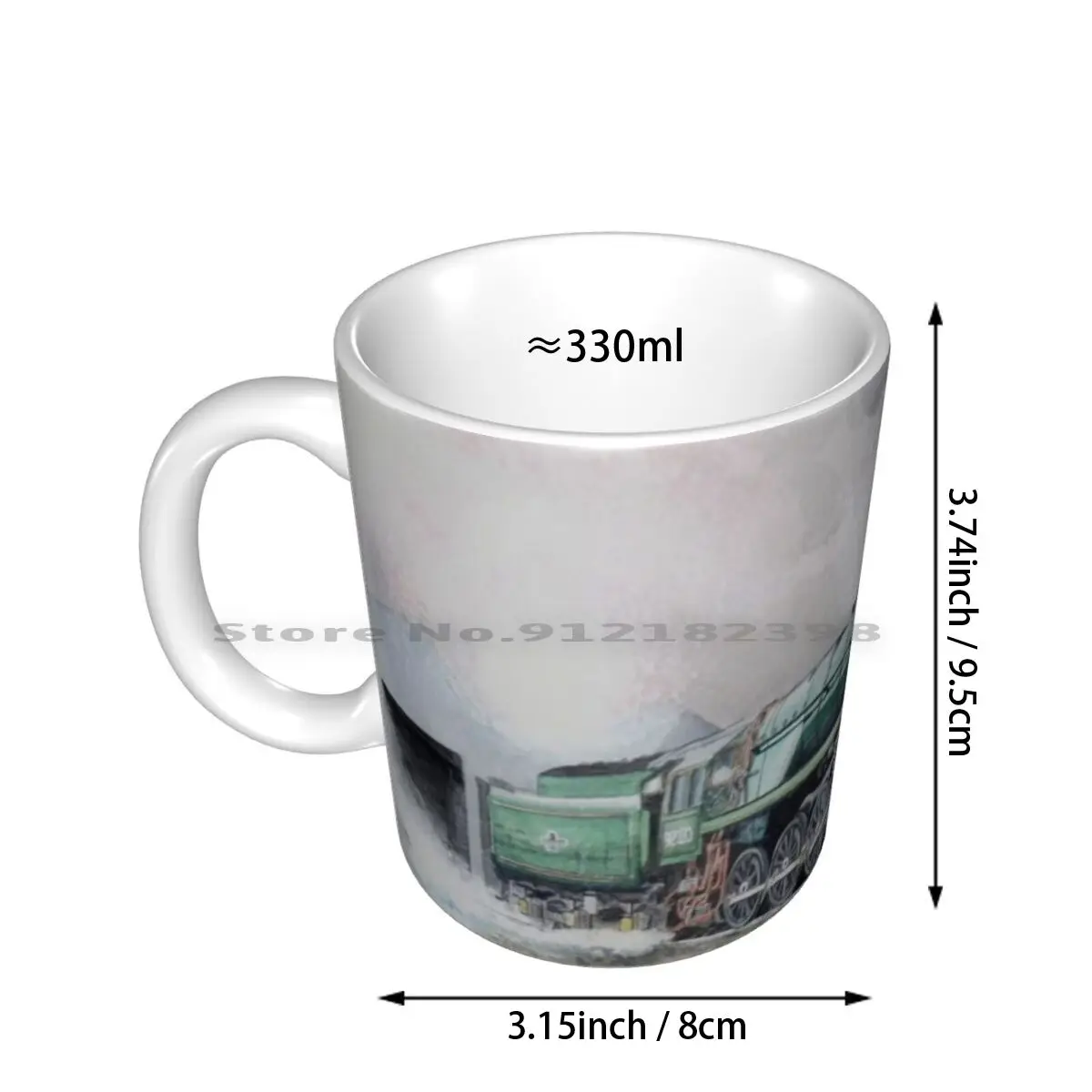 Ceramic Mugs Coffee Cups Milk Tea Mug Locomotive Train Engine Swindon 1960 Smoke Atmosphere Sheds Trains British Railways