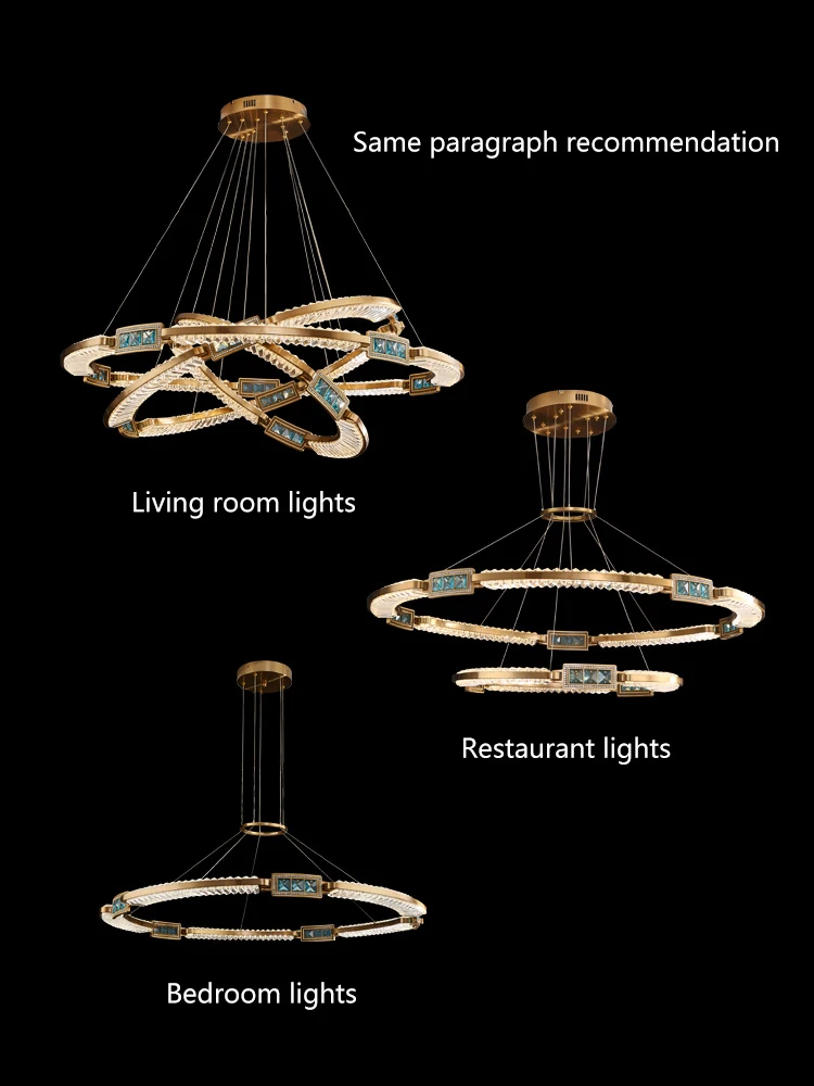 Imagem -03 - Modern Nordic Crystal Chandelier Lâmpada Led Adequado para Sala de Estar Quarto Corredor Cozinha Teto Novo k9