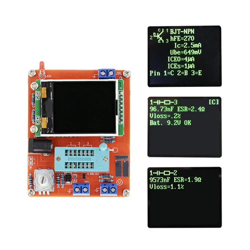 GM328 Transistor Tester DIY Kit Frequenz Meter PWM Platz Welle Volle Farbe Bildschirm Grafiken LCR Diode Kapazität Spannung Meter