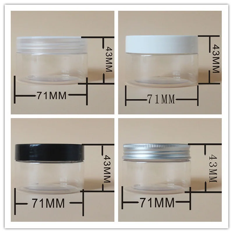 

40pcs/lot 100g Plastic Cream Jar,3.5oz Empty Cosmetic Container,Facial Mask Cream Bottle,100ml Sub-bottling,Sample Canister