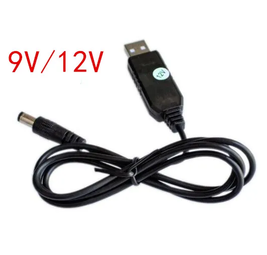 USB Power Boost Line DC 5V to DC 9V / 12V Step UP Module USB Converter Adapter Router Cable 2.1x5.5mm Plug