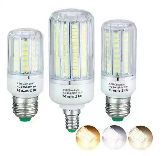 5736 SMD Led Lamp Light E27 E14 3W 5W 7W 9W 12W 15W Led Bulb 220v 230v Lampada Led Candle Light For Home Decoration