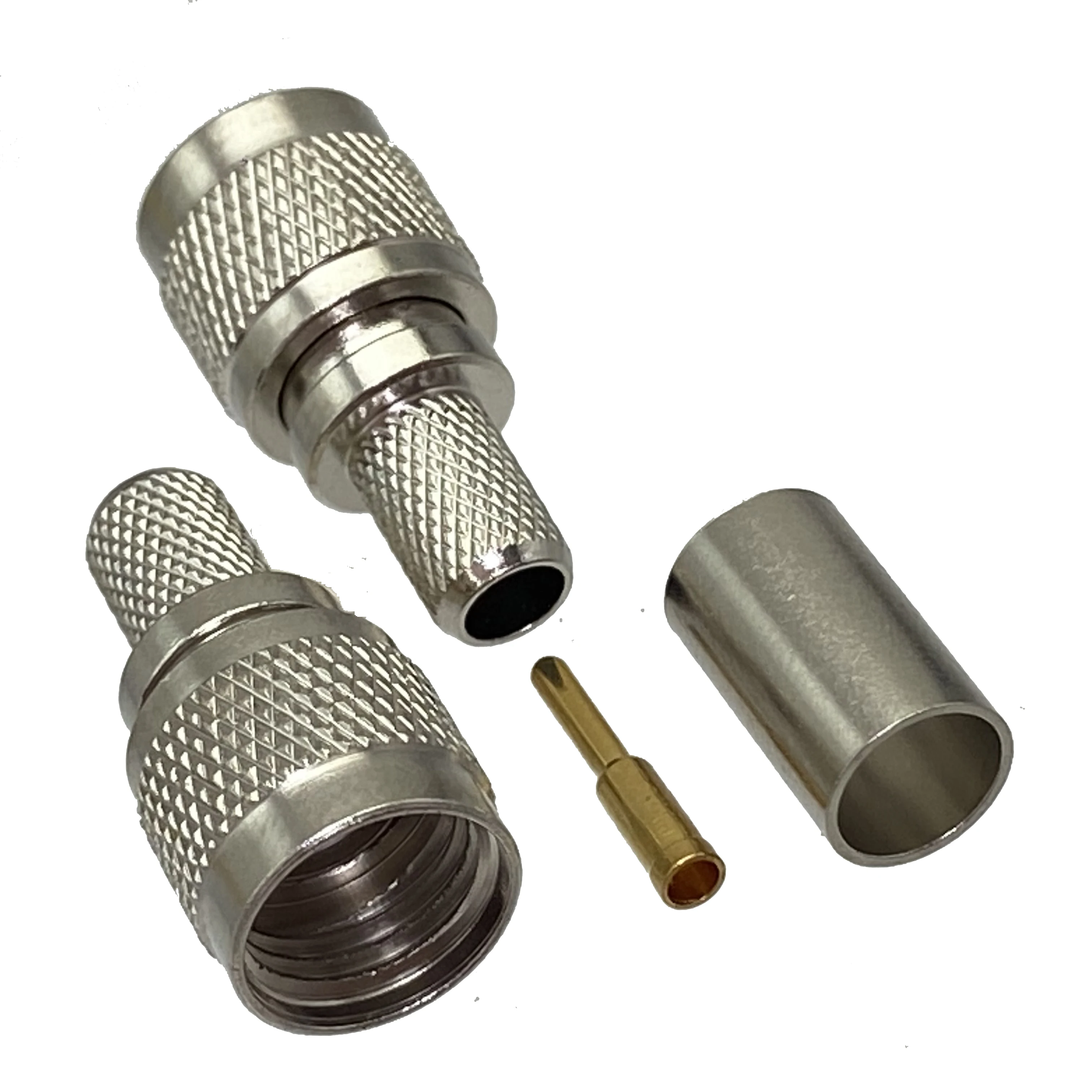 1Pcs Mini UHF miniUHF Male Plug crimp RG8X RG-8X LMR240 Cable RF Coaxial connector Wire Terminals