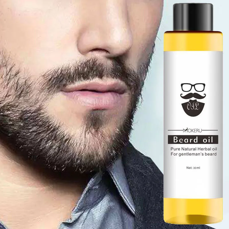 30ml Beard Oil 100% Natural Ingredients Growth Oil For Men Beard Grooming Treatment Shiny Smoothing Beard Care