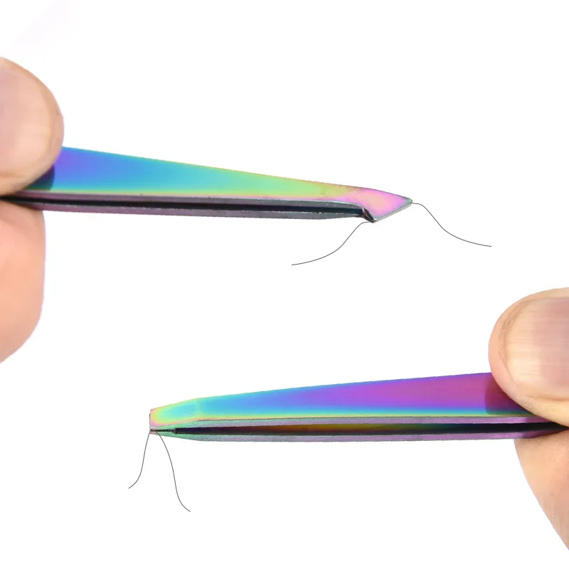 Eyebrow Tweezers Hair Pluckers Clip Eyebrow Trimmer Eyelash Extension Clip Beauty Repair for Eyebrow Makeup Tools Wholesale