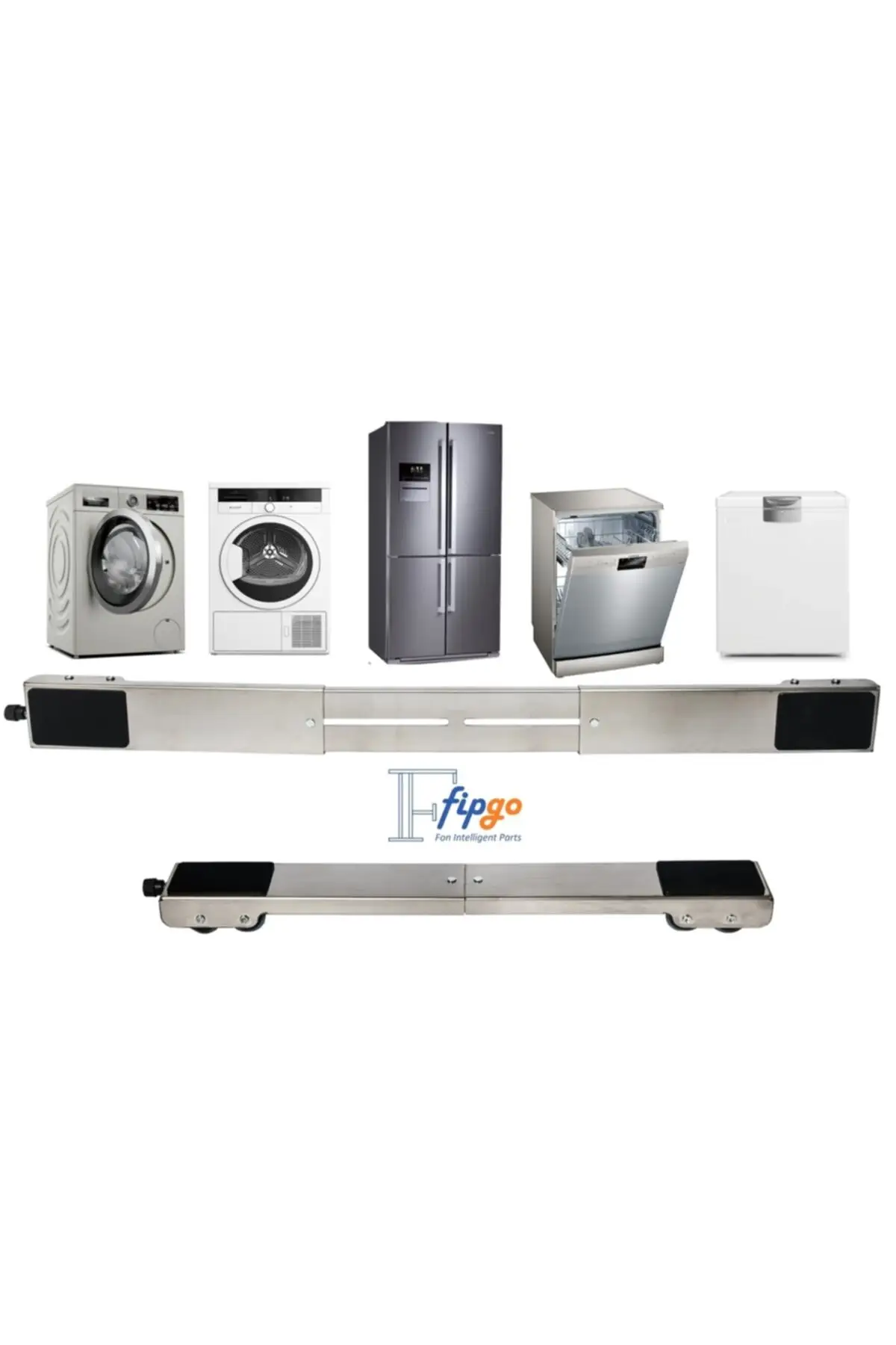 Model Stainless Wheel White Interior Mat Washing Machine Pads Çeksil