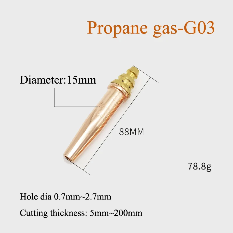 1Pcs/Lot Cutting Nozzle G03 Propane Cutting Nozzle Automatic Isobaric Gas Nozzle Flame CNC Cutting