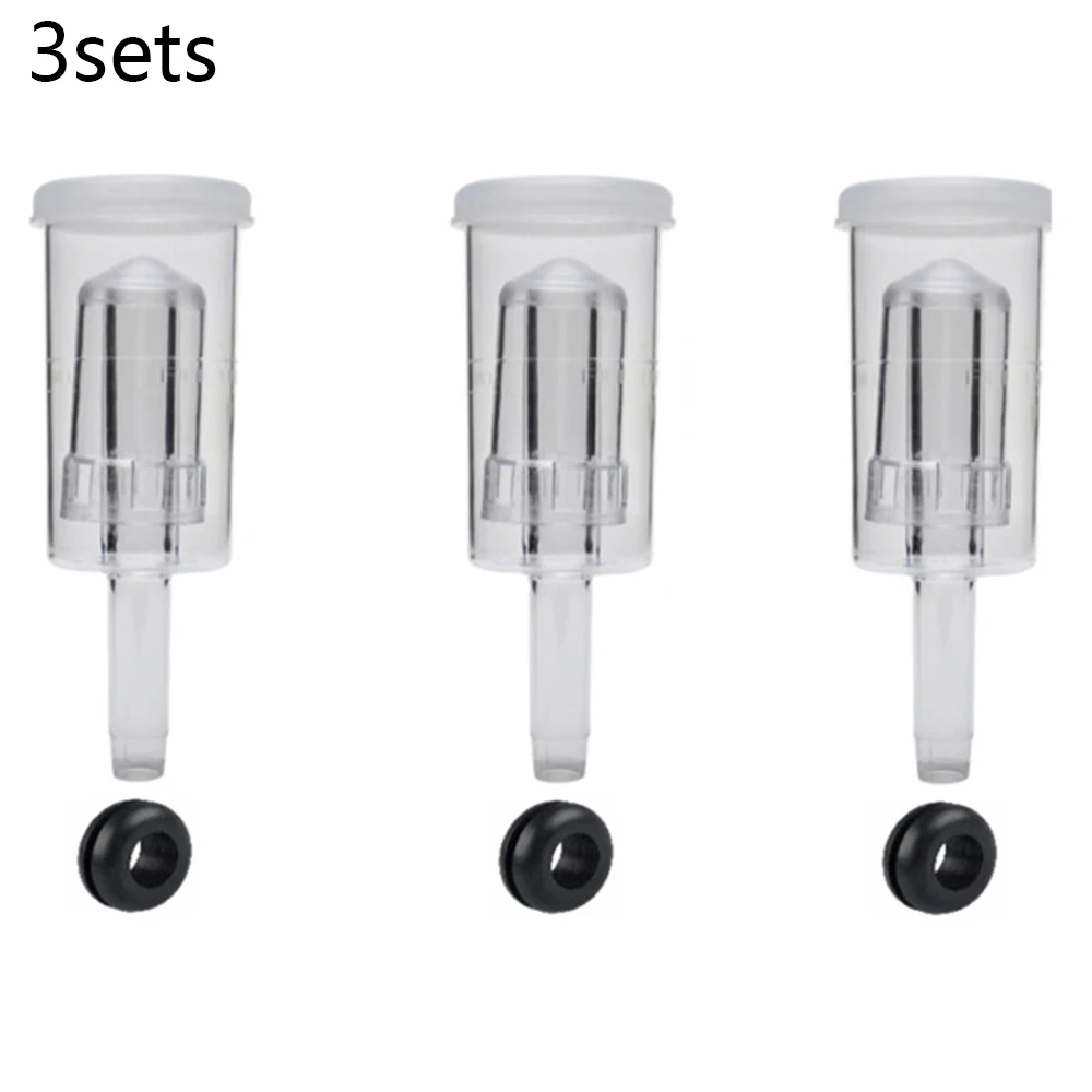 

3 Piece Airlock With Grommet - Set Of 6 - Homebrew Beer Wine - Replacement Just Remove The Cap 3 Airlocks