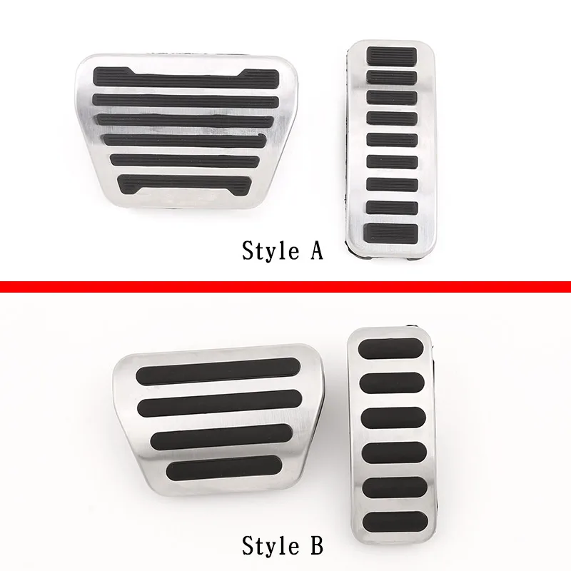 For Land Rover Defender 90 110 2020-2023 Stainless steel No Drill Anti-slip Fuel Brake Steel Pads Pedals Cover Car Accessories