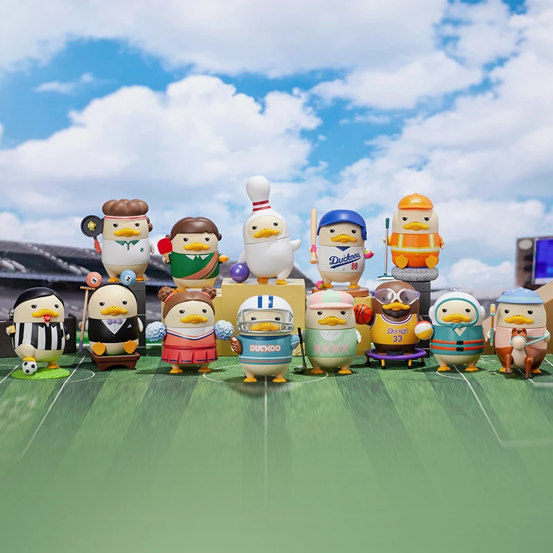 POP MART DUCKOO Bóng Câu Lạc Bộ Series Mù Hộp Hành Động Đồ Chơi Quà Sinh Nhật Tặng Đồ Chơi Bí Ẩn Hộp Giá Rẻ Shiping
