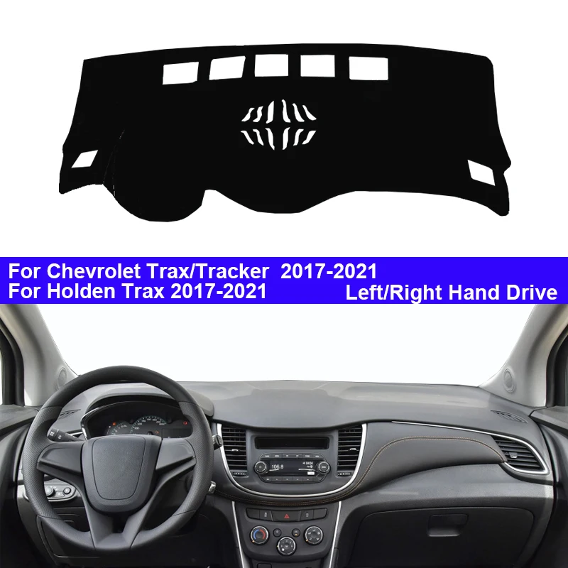 Cubierta del salpicadero del coche, alfombra, capa, para Chevrolet, Chevy, Trax, Tracker, 2017, 2018, 2019, 2020, 2021, Holden Trax, 2017 - 2021