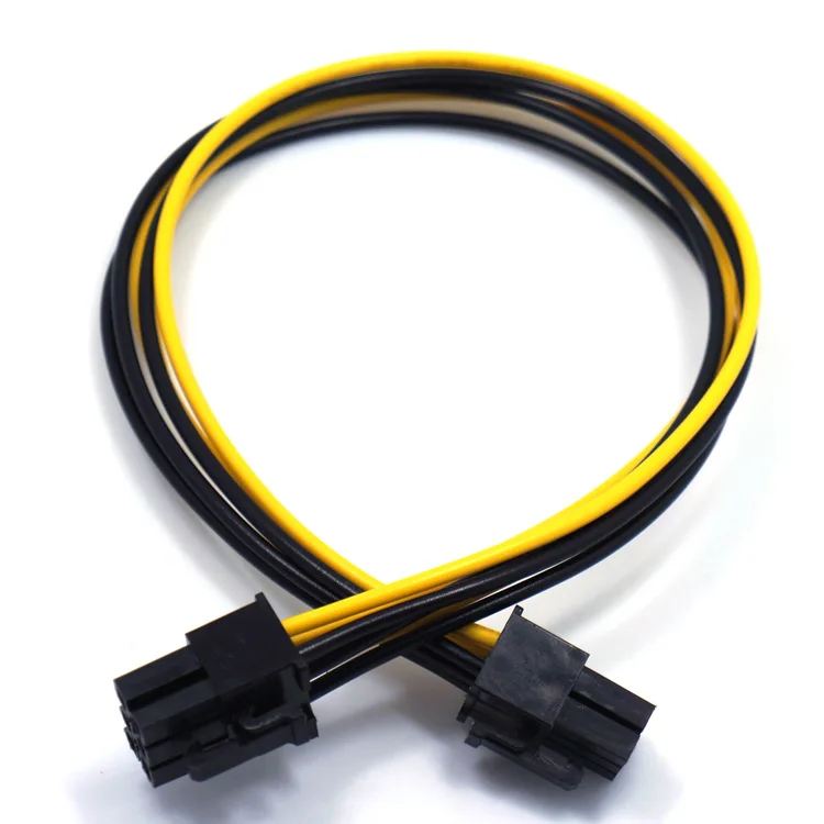 6 핀 암-듀얼 6 핀 암 PCI-E 전원 어댑터 6 핀-2x6 핀 그래픽 확장 전원 공급 장치 케이블, Y-스플리터 케이블