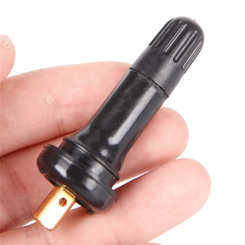 1PC Black Tire Pressure Monitoring System Anti-explosion Snap In Tire Valve Stems Snap In Tire Valve Stems Sensor Valve Stem