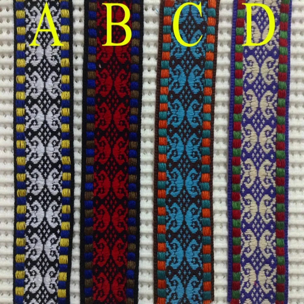 Top quality 4cm nation style T/C jacquard woven webbing,folk ribbon,ethnic ribbon,bag accessories,apparel accessories webbing.