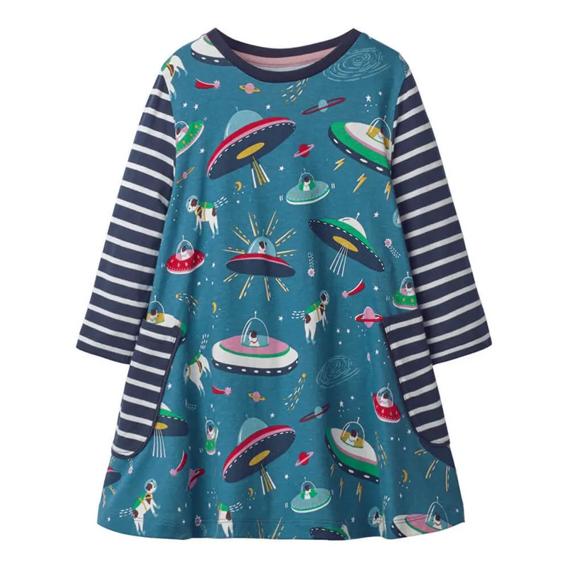 Springen Meter Neue Marke Apple Langarm Kleider Für Baby Mädchen Kleidung Baumwolle Herbst Frühling Prinzessin Party Nette Mädchen Kleider – Detail 11