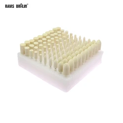 100 pcs Wool Felt Grinding Heads 4-10mm Mini Drill Felt Wheel for Metal Polish