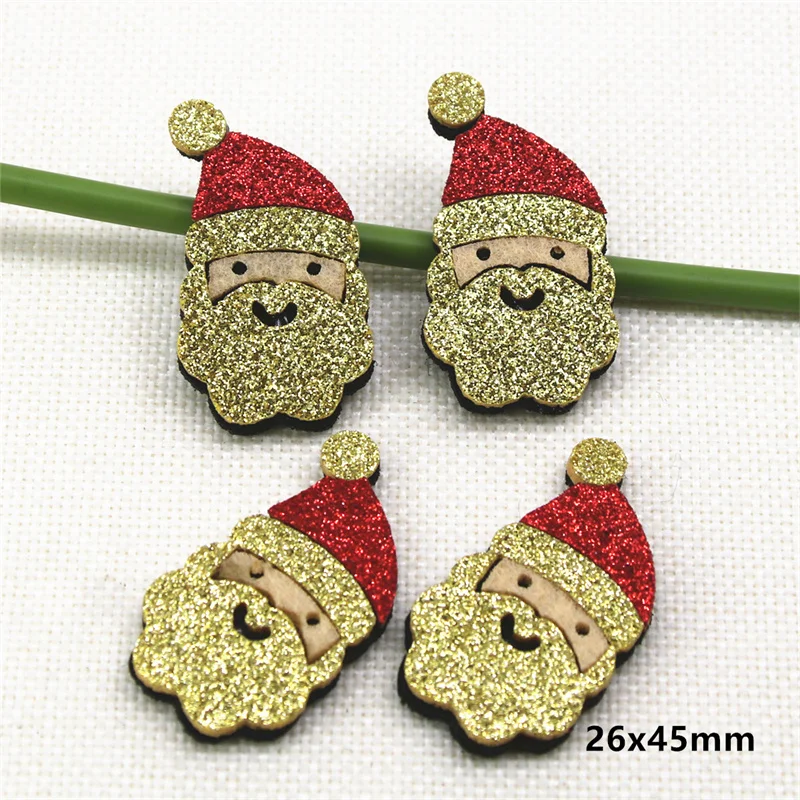 Non-woven Cloth Sequins patches Christmas tree/snowman/Cane/reindeer Appliques for clothes Sewing Supplies DIY craft ornament