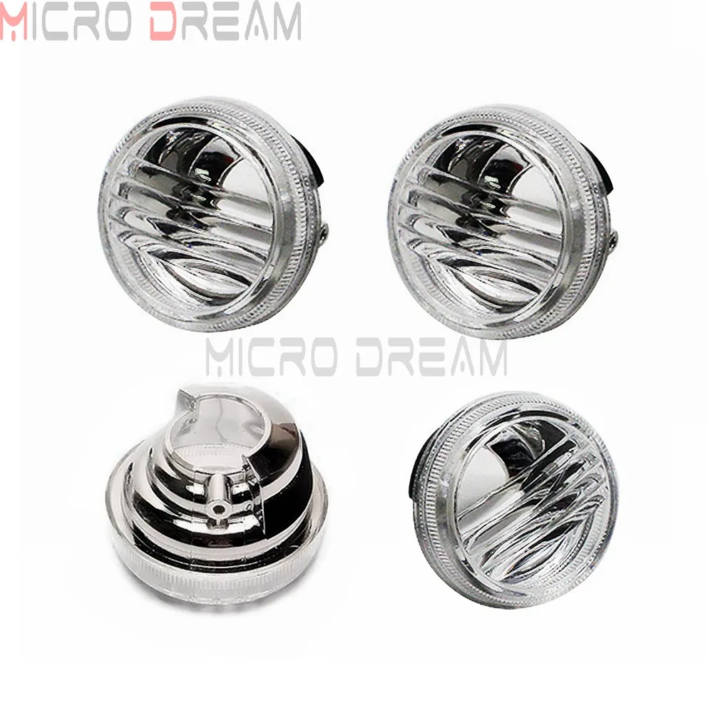 4pcs Clear Turn Signals Lense for Suzuki Boulevard M109R C109R C1800R M50 C90 Front & Rear Indicator Lens Cover Replacement