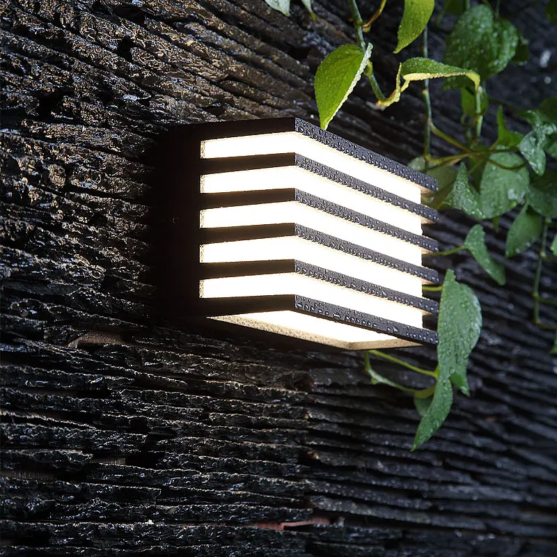 Outdoor Lighting Modern Stripe Entrance Staircase Door head light Balcony House Garden Front Porch Terrace Waterproof Wall Lamp