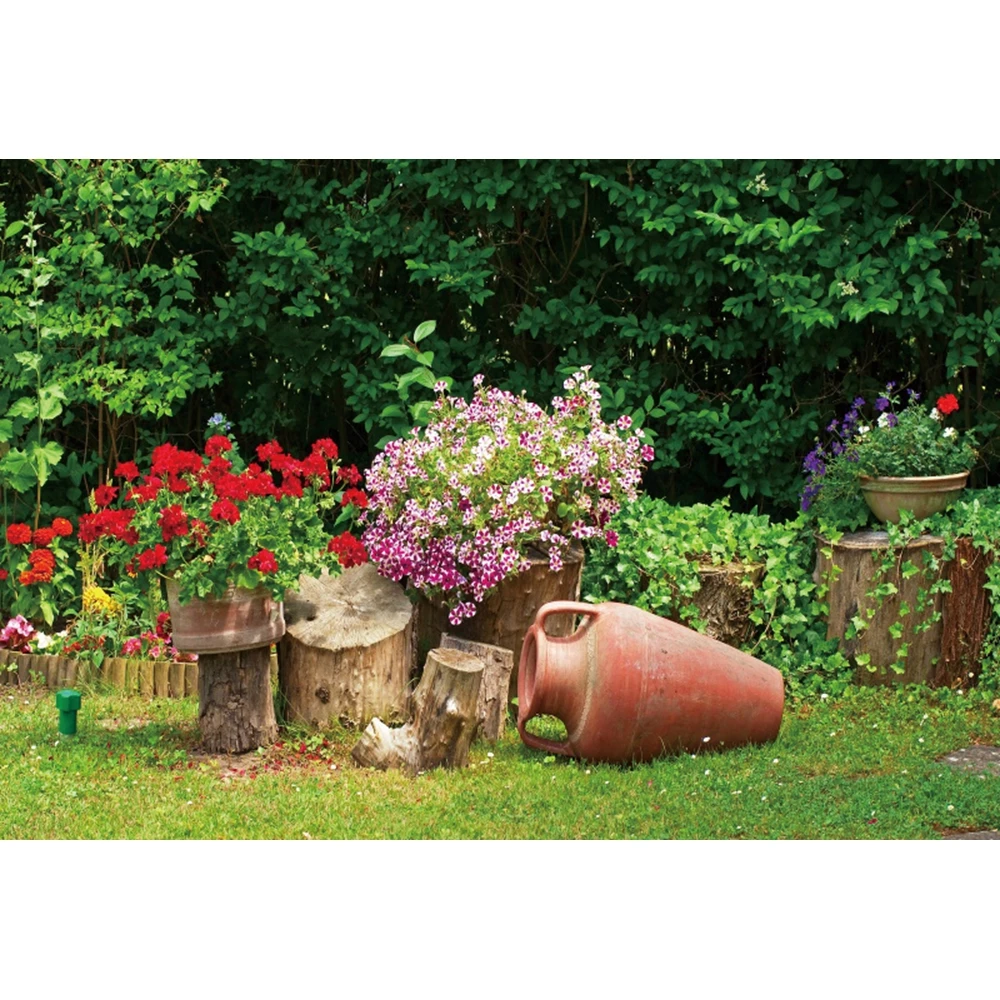 Yeele-خلفية زخرفية للتصوير الفوتوغرافي ، خلفية زخرفية لصورة الربيع ، جذع شجرة ، زهور ، أوراق خضراء لاستوديو الصور