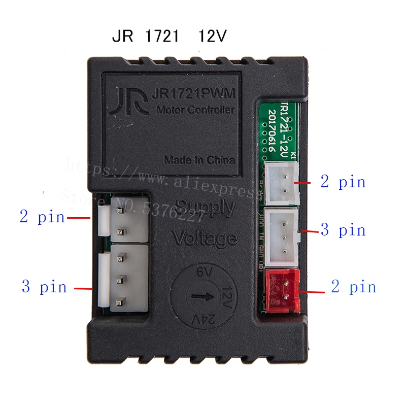 Jr1721pwmコントローラー子供用電気オートバイレシーバー