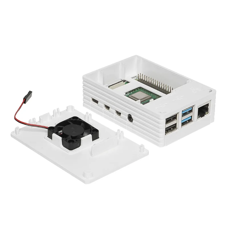 Obudowa Raspberry Pi 4 z powłoką wentylatora chłodzącego dla Raspberry Pi 4 Model B