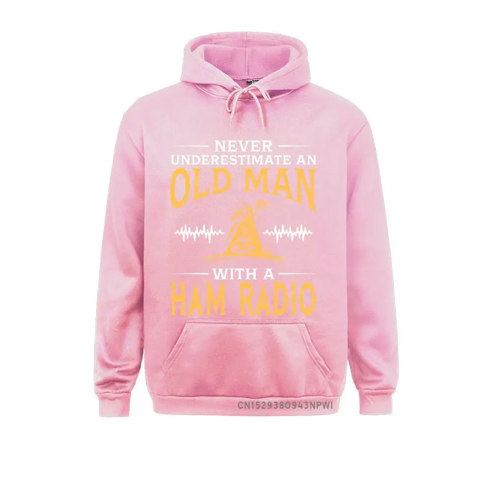 Coats Never Underestimate An Old Man With A Ham Radio Pullover Man Round Neck Sweatshirt Guys Punk Designer Streetwear