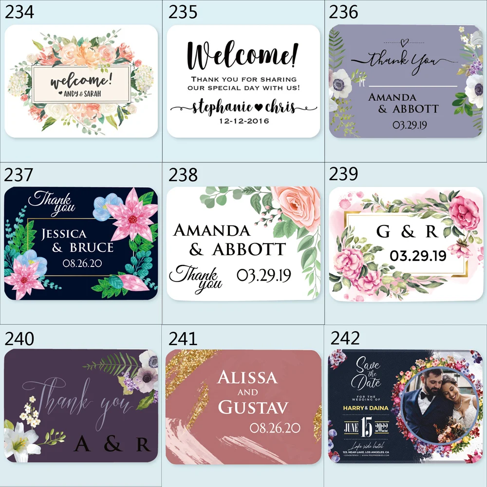 200pcs Custom LOGO Round Stickers, Square Personalized Wedding Sticker, Business Labels Tags Made,Kraft,Clear,PVC sticker