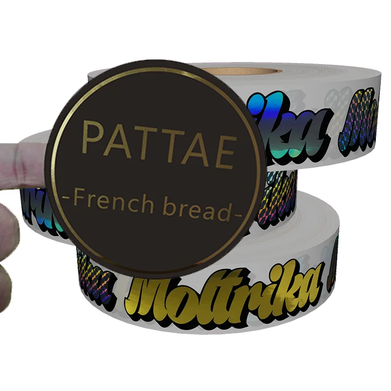 

New Style Hot Foil Stamping Sticker Label Printing For Packing Box