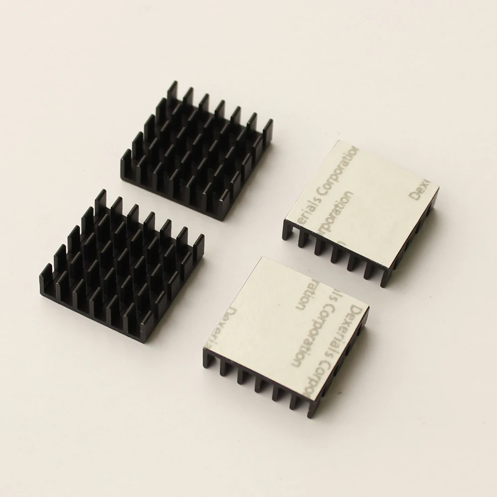 5/10Pcs/Lot 20x20x6 mm Aluminum Radiator Heat Sink Extrusion Cooler With Thermal Tape For LM2596 LM2577 LM2576