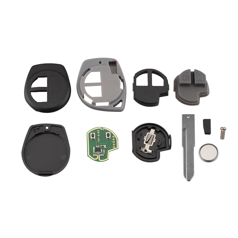 Tampa remota do caso chave do carro para Suzuki Swift, 2 botões Shell, lâmina HU87, chip ID46, Ignis SX4 Alto