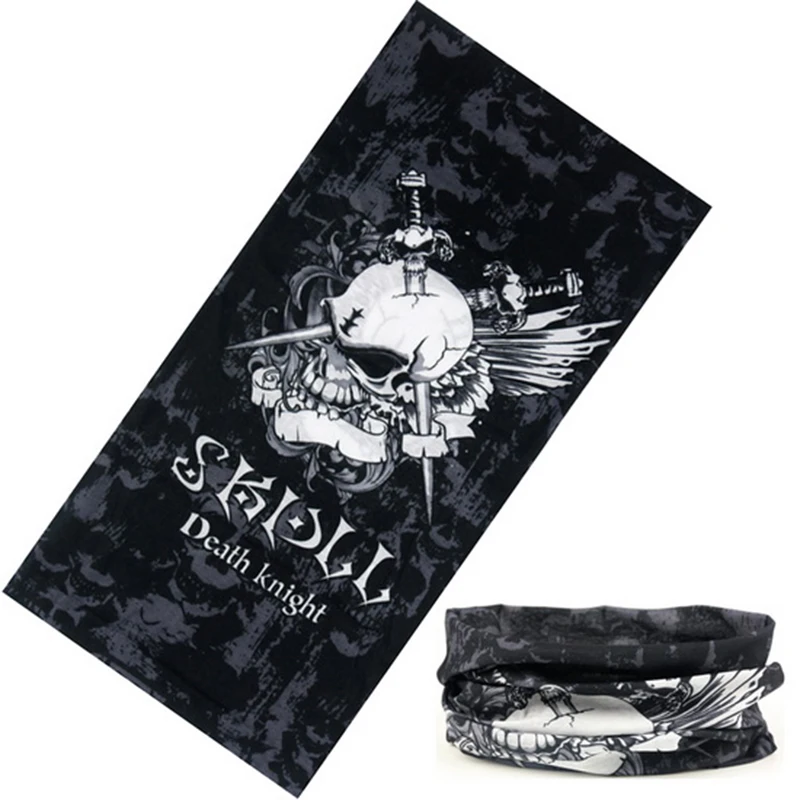 Neue Design Mode Hip-hop Schädel Bandana Geschenke Für Junge Nahtlose Rohr Stirnband Ring Schal Gesicht Unisex Schals HY22