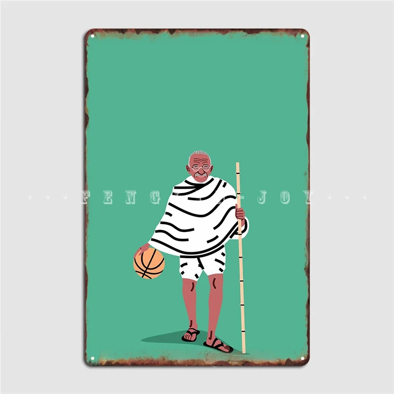 

Постер Balling Gandhi, металлический налет, дизайн паба, роспись, оловянный знак, постер