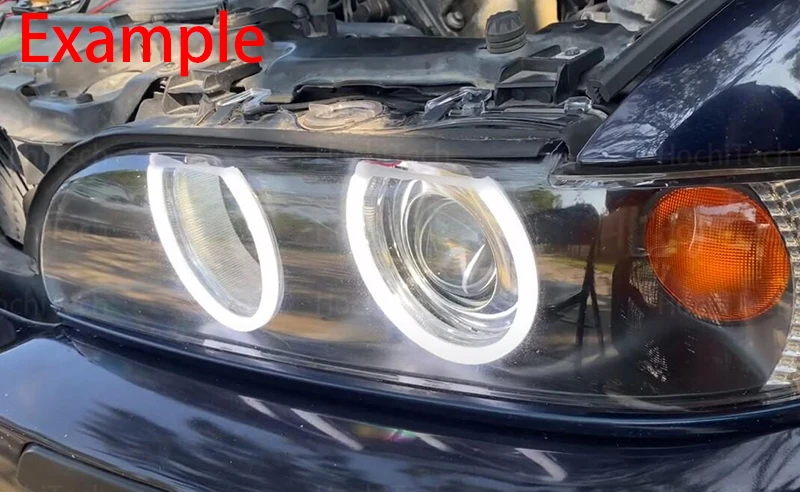 for BMW 3 series E46 316i 318i 320d 323i 328i 330i 325xi 330d 1998-2005 Excellent LED Cotton Angel Eyes rings daytime light