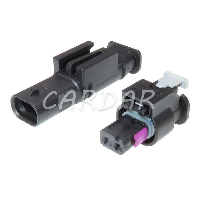 1 Set 2 Pin 4F0 973 702 1-1718643-1 0-2112986-1 Fuel Injector Connector Collision Sensor Socket Automotive Connector For VW Audi