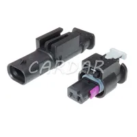 Conector de inyector de combustible para coche, conector automotriz con Sensor de colisión, 2 pines, 4F0, 973, 702, 1-1718643, 0-2112986-1, para VW y Audi, 1 Juego