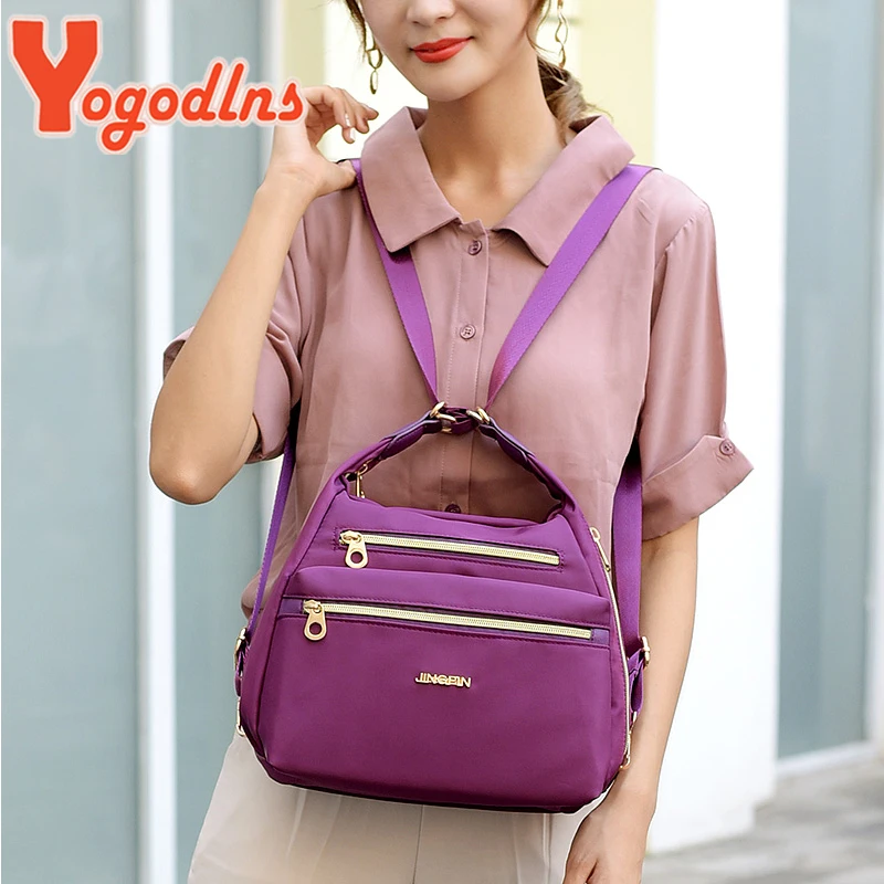 Yogodlns Nylon Crossbody Bag For Women Waterproof Shoulder Bag Large Capacity Messenger Bag Multifunction Travel Handbag bolso