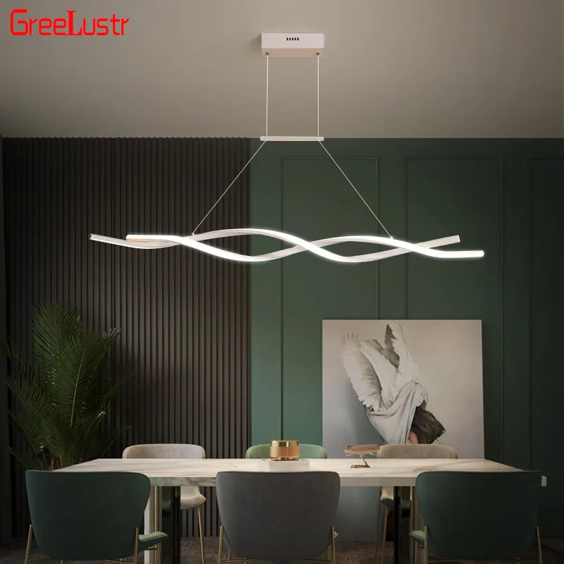 Modern Brief Led Chandelier Lights Nordic Hanging Lamp Loft Deco Suspension Luminaire Ceiling Light Fixtures Interior Lustres