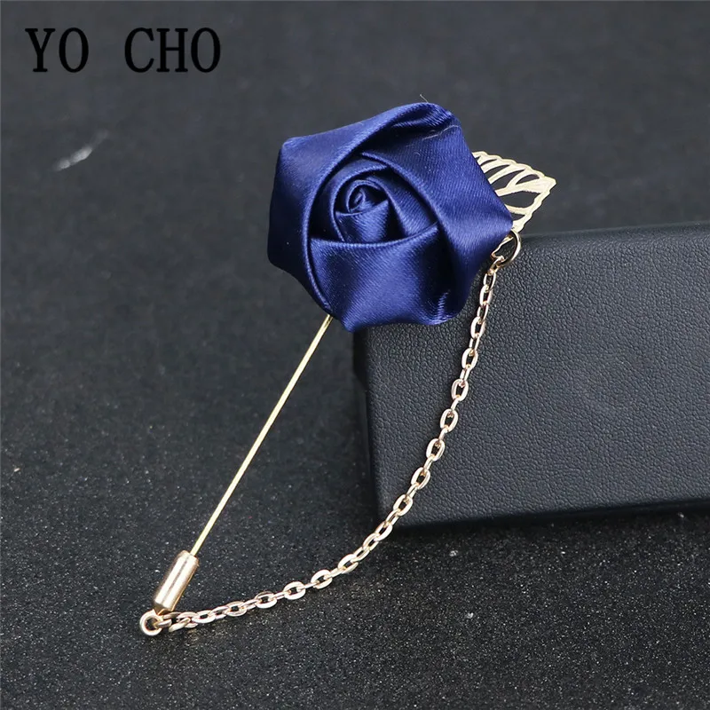 Yo cho padrinhos boutonniere casamento corsage masculino broche pino borgonha seda rosa flor noivo boutonniere acessório de flor de casamento