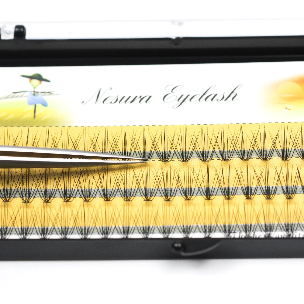 Grafting World Eyelash individual Eyelash  60 pcs 6mm to 15mm Deep Black Russia Volume cilia