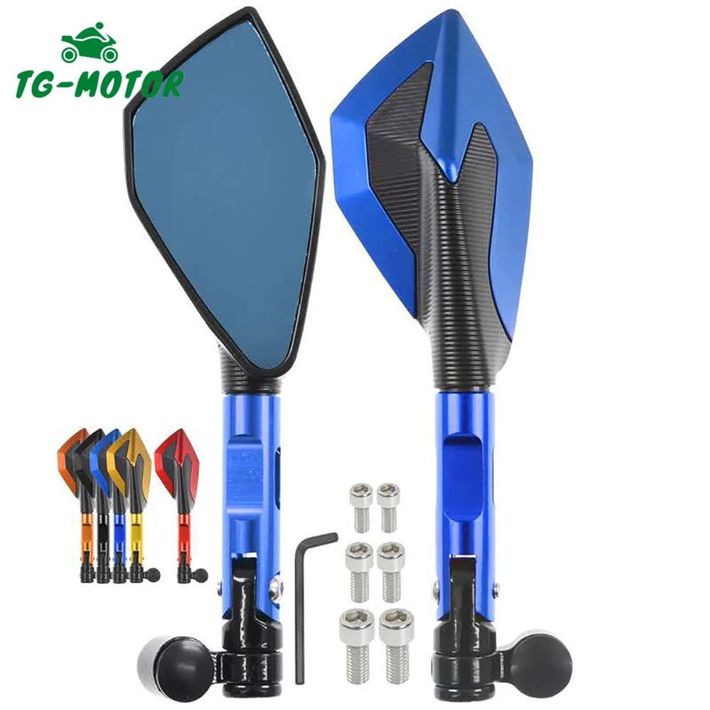 

TG-Motor Motorcycle Mirror Rearview Mirrors Universal Motorbike Side Mirror For Suzuki dl 650 v Strom sv650 sv1000 Intruder 800