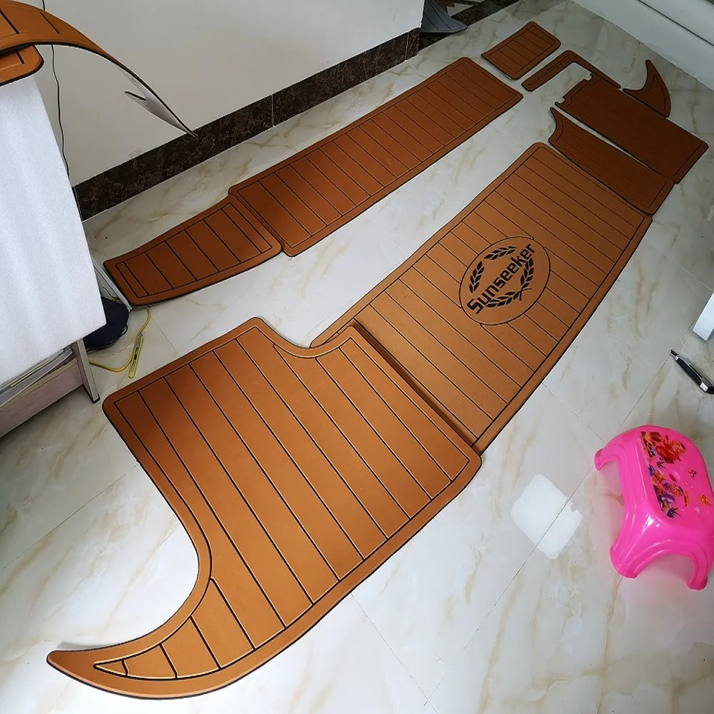 

1996 Sunseeker Camargue 51 Swim Platform Boat EVA Faux Teak Deck Floor Pad