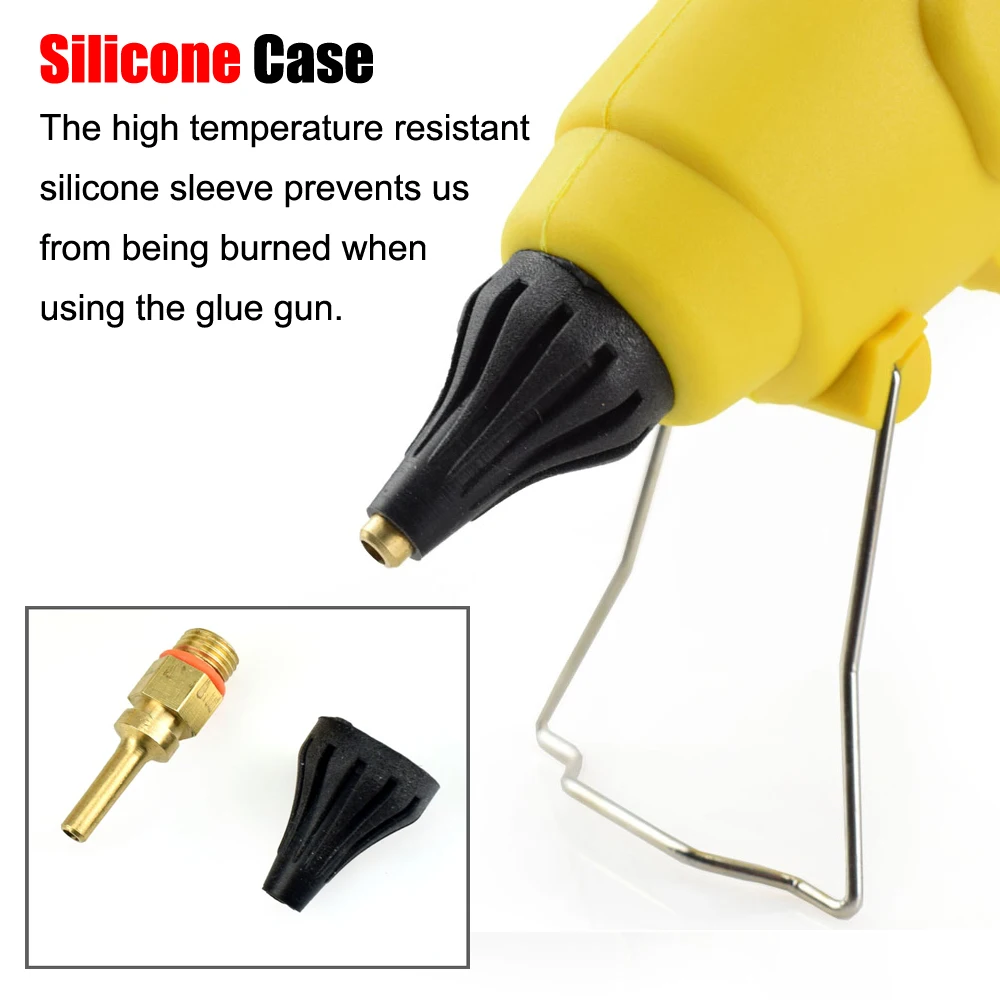 NEWACALOX 300W Hot Glue Gun Temperature Regulating Hot Melt Glue Gun with 11mm Glue Sticks/Copper Nozzle for Home DIY Tool