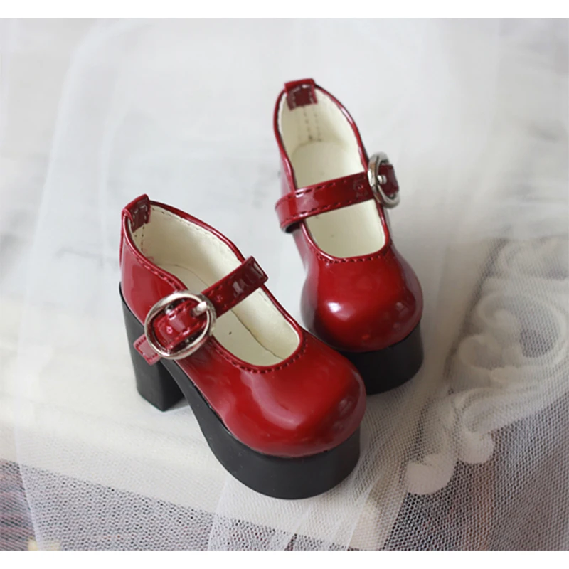 1/4 Bjd Shoes 5.8cm Doll Shoes Bjd High Heel Shoes For 1/4 Bjd Shoes Mdd Doll Accessories Bjd Leather Shoes