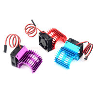 30X30mm Aluminum 2838 2845 2850 380 390 Motor Heat Sink & Cooling Fan 3-6V HeatSink For HSP 28006 RC 1/16 Electric Car