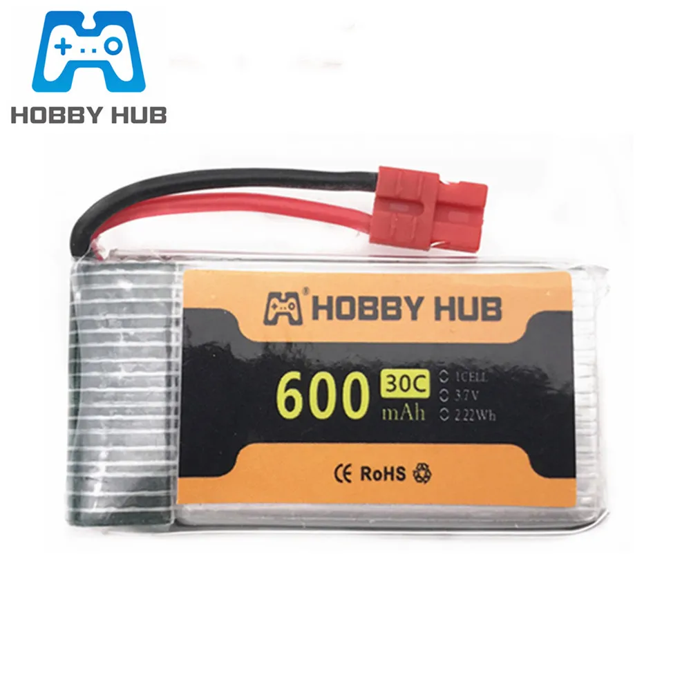 3.7V 600mAh 30C Lipo Battery For X5HC X5HW RC Quadcopter Drone Spare Part 3.7v 802540 battery with XH4.0 Plug