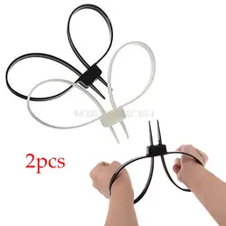 2 Pcs Plastic Police Handcuffs Double Flex Cuff Handcuffs Zip Tie Nylon Cable Ties