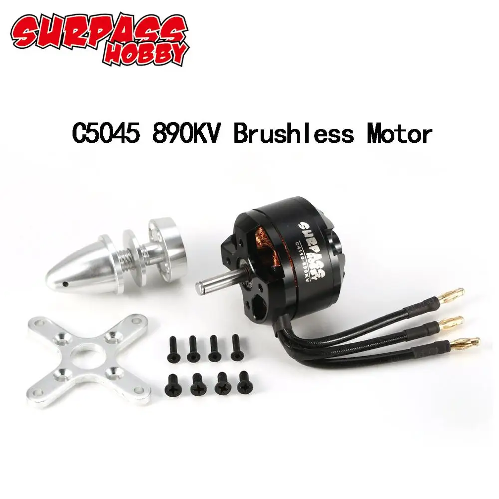 SURPASS HOBBY C5045 9T 5045 890KV Brushless Motor for RC Airpalne Aircraft Multicopters RC Plane Helicopter RC Model Parts