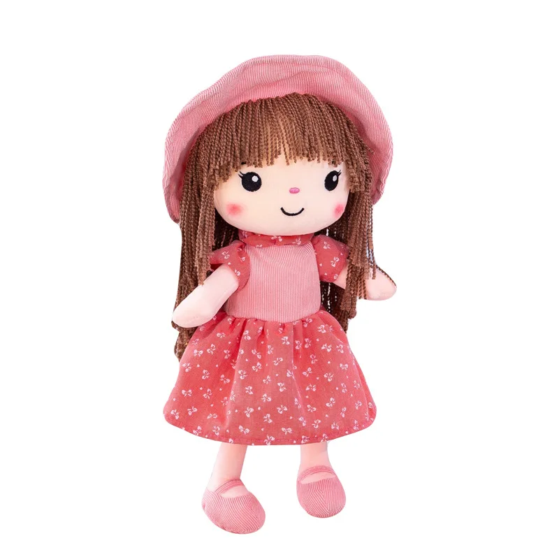 Peluche princesse kawaii, 45cm, pour fille, jouet doux, motif dessin animé